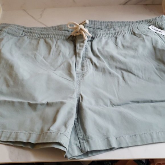 Goodthreads Men's Slim-Fit 5" Pull-on Comfort Stretch Canvas Short Green 3XL - Picture 4 of 9